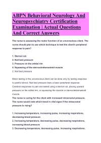 ABPN Behavioral Neurology And Neuropsychiatry Certification Examination | Actual Questions