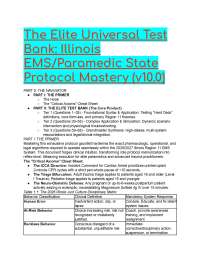 The Ultimate 2026/2027 Illinois EMS and Paramedic State Protocol Mastery Test Bank