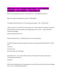 2026/2027 Cpl's Course comp exam 1 with Verified Answers| 100% Correct| 100% Score A+