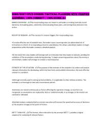 2026/2027 Cpl's Course: Tactical Planning with Verified Answers| 100% Correct| 100% Score