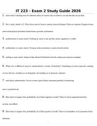 IT 223 - Exam 2 Study Guide 2026