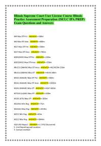Illinois Supreme Court User License Course Illinois Practice Assessment Preparation (ISUL