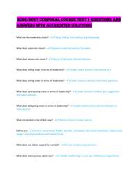 2026/2027 Corporal Course Test 1 questions and answers with Accredited solutions