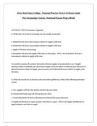 Perry Real Estate College - National Practice Tests 6-10 Exam Guide Pre-Licensing Course,