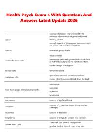 Health Psych Exam 4 With Questions And Answers Latest Update 2026