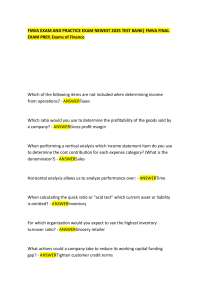 FMVA EXAM AND PRACTICE EXAM NEWEST 2025 TEST BANK| FMVA FINAL EXAM PREP, Exams of Finance