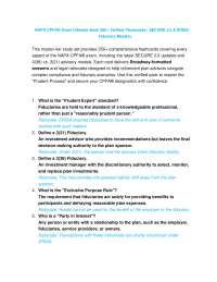 NAPA CPFA Exam Ultimate Bank 250+ Verified Flashcards | SECURE 2.0 & ERISA Fiduciary Mas