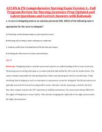 ATI RN & PN Comprehensive Nursing Exam – Full Program Review for Nursing Licensure Prepar
