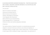 CALIFORNIA NETWORK ENGINEER EXAMINATION – PRACTICE QUESTIONS AND CORRECT ANSWERS