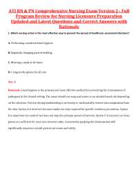 ATI RN & PN Comprehensive Nursing Exam Full Program Review for Nursing Licensure Prep