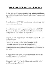 MBA 704 MCLAUGHLIN TEST 4