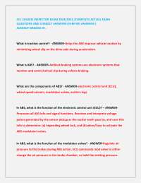 IICL CHASSIS INSPECTOR EXAM 2024/2025 /COMPLETE ACTUAL EXAM QUESTIONS AND CORRECT ANSWERS