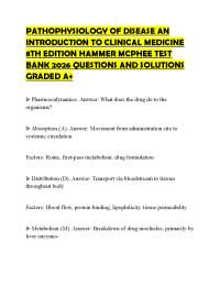 PATHOPHYSIOLOGY OF DISEASE AN INTRODUCTION TO CLINICAL MEDICINE 8TH EDITION HAMMER MCPHEE