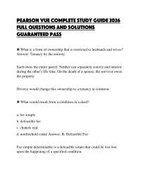 PEARSON VUE COMPLETE STUDY GUIDE 2026 FULL QUESTIONS AND SOLUTIONS GUARANTEED PASS