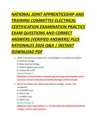 NATIONAL JOINT APPRENTICESHIP AND TRAINING COMMITTEE ELECTRICAL CERTIFICATION EXAM