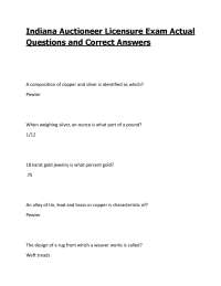 Indiana Auctioneer Licensure Exam Actual Questions and Correct Answers