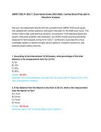 ABRET EEG R. EEG T. Exam Study Guide (2025-2026) | Verified Board Prep Q&A & Waveform Anal