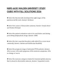 NURS 6630 WALDEN UNIVERSITY STUDY GUIDE WITH FULL SOLUTIONS 2026