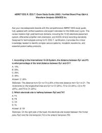ABRET EEG R. EEG T. Exam Study Guide (2025-2026) | Verified Board Prep Q&A & Waveform Anal