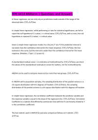 ISYE 6414 Midterm 1 Questions and Answers