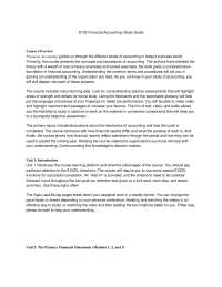 D102 Financial Accounting Study Guide