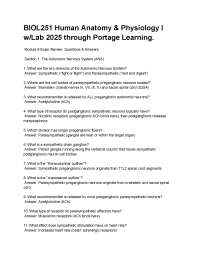 BIOL251 Human Anatomy & Physiology