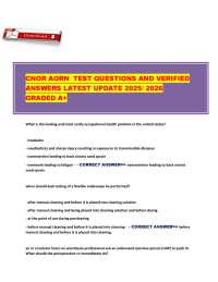 CNOR AORN Test 2025 | Perioperative Nursing Q&A