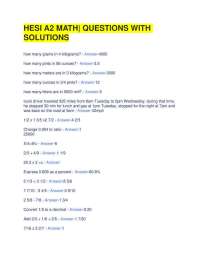 HESI A2 MATH| QUESTIONS WITH SOLUTIONS
