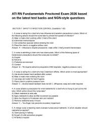 ATI RN Fundamentals Proctored Exam 2026 based on the latest test banks and NGN-style quest