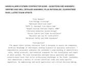 HAWAII ALARM SYSTEMS CONTRACTOR EXAM – QUESTIONS AND ANSWERS | VERIFIED ANSWERS