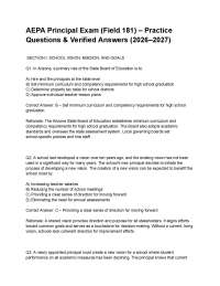 AEPA Principal Exam (Field 181) – Practice Questions & Verified Answers (2026–2027).pdf