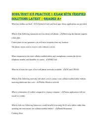 2026/2027 IC3 Practice 1 Exam With Verified Solutions Latest | Graded A+