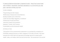 FLORIDA INTERIOR DESIGNER LICENSING EXAM – PRACTICE QUESTIONS AND CORRECT ANSWERS