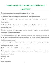DPSST BP398 FINAL EXAM QUESTIONS WITH ANSWERS