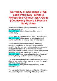 University of Cambridge CPCE Exam Prep 2026 | Ethics & Professional Conduct Q&A Guide