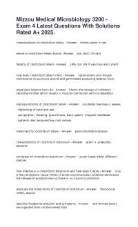 Mizzou Medical Microbiology 3200 - Exam 4 Latest Questions With Solutions Rated A+ 2025.