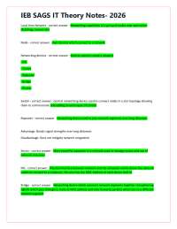 IEB SAGS IT Theory Notes- Full Syllabus
