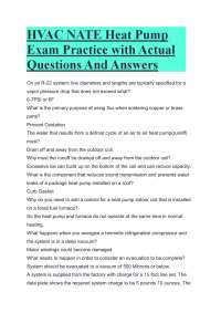 HVAC NATE Heat Pump Exam Practice with Actual Questions And Answers