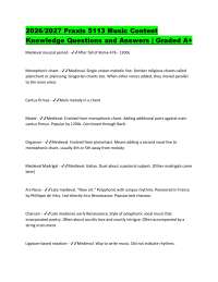 2026/2027 Praxis 5113 Music Content Knowledge Questions and Answers | Graded A+