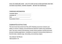 EXCEL DCF MODELING EXAM - (30) UP-TO-DATE ACTUAL EXAM QUESTIONS AND 100% ACCURATE SOLUTION