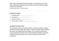 WALL STREET PREP VALUATION MODELING EXAM - (60 QUESTIONS) UP-TO-DATE ACTUAL EXAM QUESTIONS