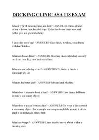 DOCKING CLINIC ASA 118 EXAM,DOCKING CLINIC ASA 118 EXAM