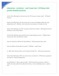 edmentum - us history - unit 3 post test - 3.9 Exam with precise detailed solutions