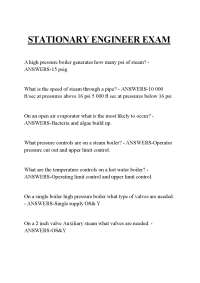 STATIONARY ENGINEER EXAM