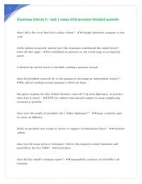 American history b - unit 1 exam with accurate detailed answers