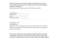 FRM DISCOUNTED CASH FLOW PRACTICE EXAM - (80 QUESTIONS) UP-TO-DATE ACTUAL EXAM QUESTIONS A