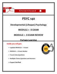 PSYC 140 Module 2 Exam Q&A (PDF) | (2026) Exam Questions | Psychology