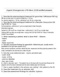 Urgent Emergencies UTA Nurs 5338 verified answers