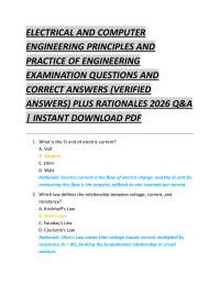 ELECTRICAL AND COMPUTER ENGINEERING PRINCIPLES AND PRACTICE OF ENGINEERING EXAMINATION