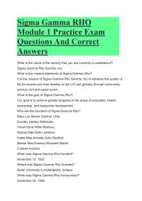 Sigma Gamma RHO Module 1 Practice Exam Questions And Correct Answers